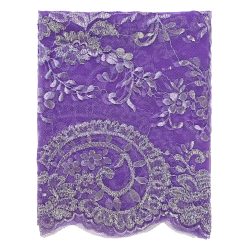 metallic lace licac metallic silver