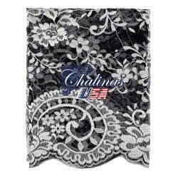 Black and white lace economic medallon