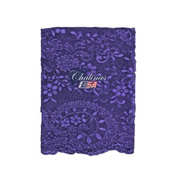 Eggplant medallion lace economic